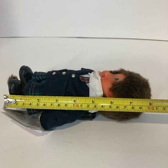 Monchhichi School Girl Uniform Sekiguchi Doll Toy Plush Japanese Monkey Tag - Picture 8 of 10